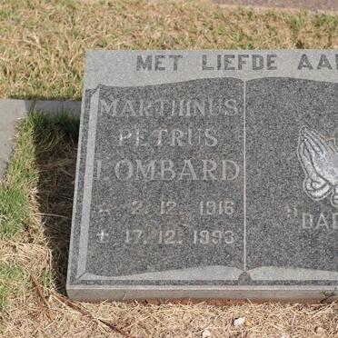 LOMBARD Marthinus Petrus 1916-1993