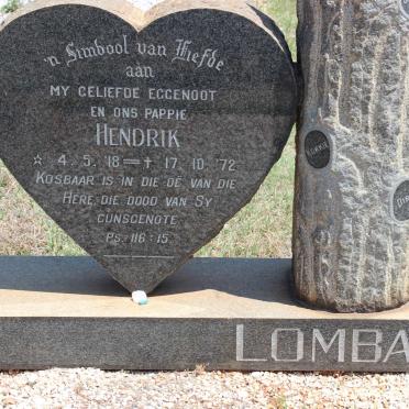 LOMBARD Hendrik 1918-1972