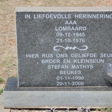 LOMBAARD A.A.A. 1945-1976 :: BEUKES Stefan Mathys 1990-2008