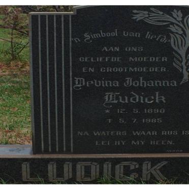 LUDICK Devina Johanna 1890-1985