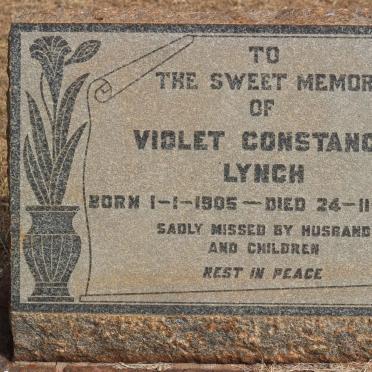 LYNCH Violet Constance 1905-1958