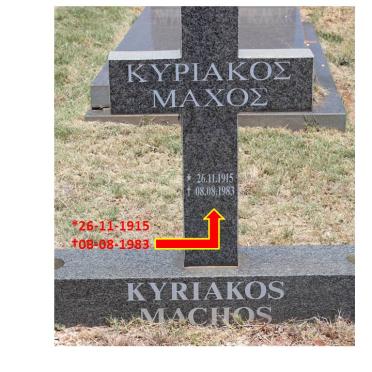 MACHOS Kyriakos 1915-1983