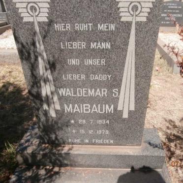 MAIBAUM Waldemar S. 1934-1979
