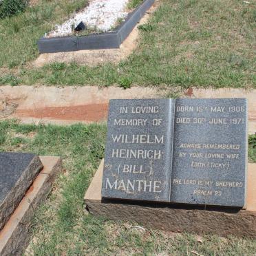 MANTHE Wilhelm Heinrich 1906-1971