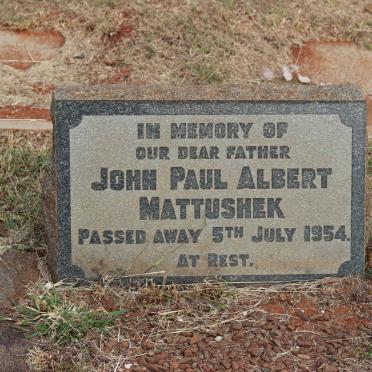 MATTUSHEK John Paul Albert -1954