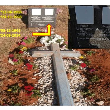 MARITZ Margaret Elizabeth 1942-2014 :: MARITZ Leon Herman 1968-1998