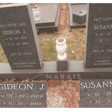 MARAIS Gideon J. 1909-1990 &amp; Susanna L. 1916-1993