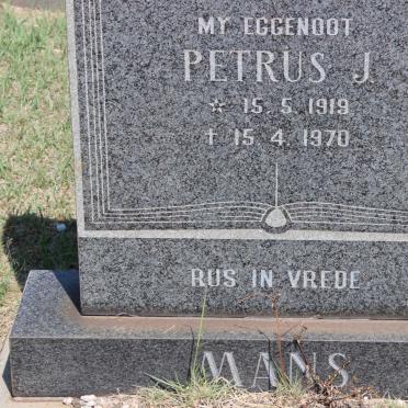 MANS Petrus J. 1919-1970
