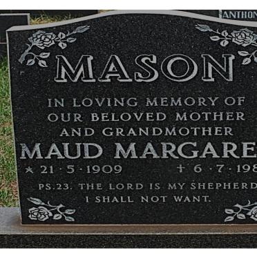 MASON Maud Margaret 1909-1985