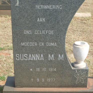 MARAIS Susanna M.M. 1914-1977