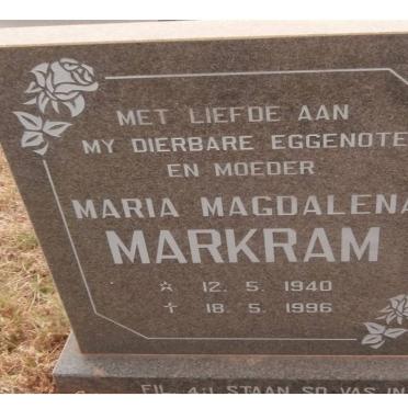 MARKRAM Maria Magdalena 1940-1996