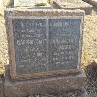 MARX Barend Smit 1897-1949 &amp; Anna Magrieta 1901-1968