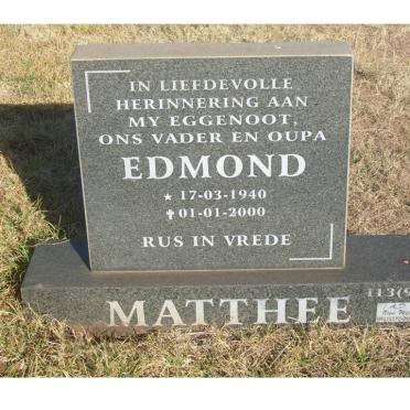 MATTHEE Edmond 1940-2000