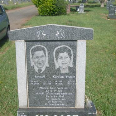MCCABE Christina Yvonne 1950-2014 :: MCCABE Raymond 1975-2005