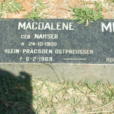 MIGLO Wilhelm 1894-1974 &amp; Magdalene NAHSER 1900-1969