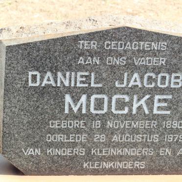 MOCKE Daniel Jacobus 1890-1979