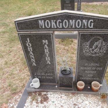 MOKGOMONG Johanna Martha 1953-2001
