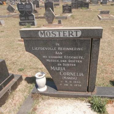 MOSTERT Maria Cornelia 1950-1978