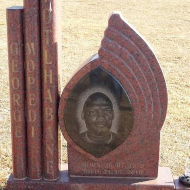 MOTLHABANE George Mopedi 1970-2010