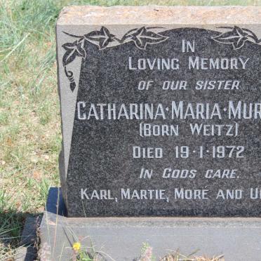 MURRISH Catharina Maria nee WEITZ -1972