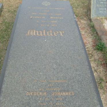 MULDER Frederik Swerus 1909-1974 :: CLOETE Diederik Johannes -19?5