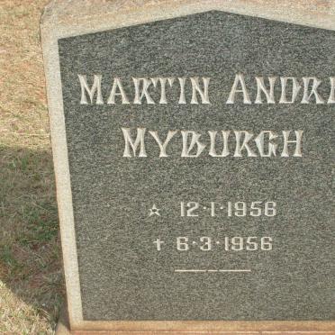 MYBURGH Martin André 1956-1956