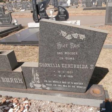 MYBURGH Cornelia Gertruida D. 1921-1991