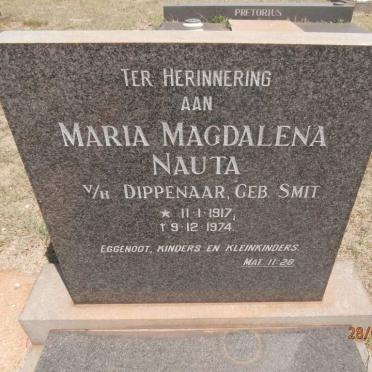 NAUTA Maria Magdalena voorheen DIPPENAAR nee SMIT 1917-1974