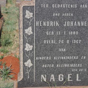 NAGEL Hendrik Johannes 1880-1962