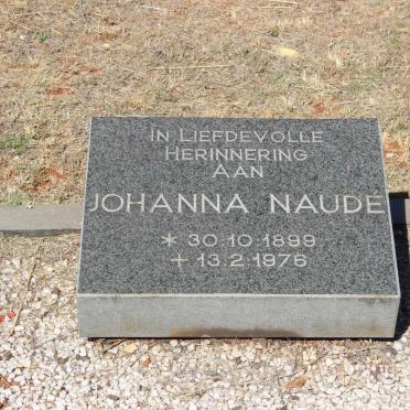 NAUDE Johanna 1899-1976