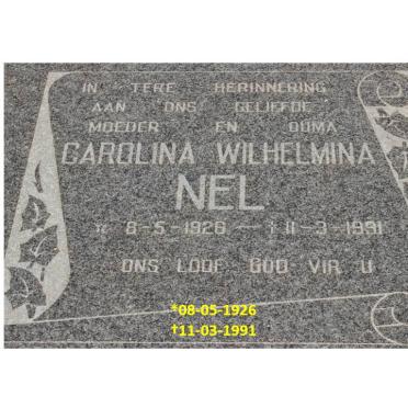 NEL Carolina Wilhelmina 1926-1991