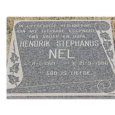 NEL Hendrik Stephanus 1921-1986