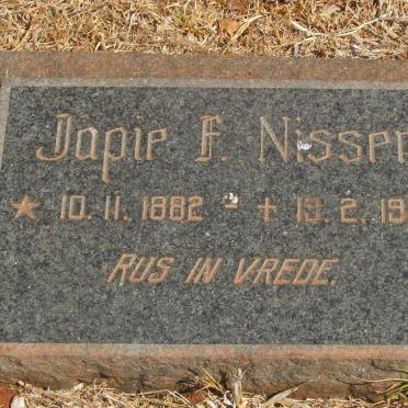 NISSEN Japie F. 1882-1968