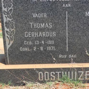 OOSTHUIZEN Thomas Gerhardus 1911-1971