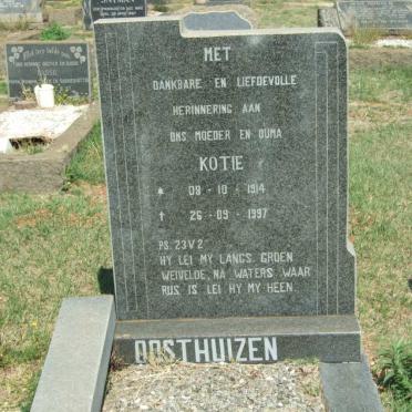 OOSTHUIZEN Kotie 1914-1997