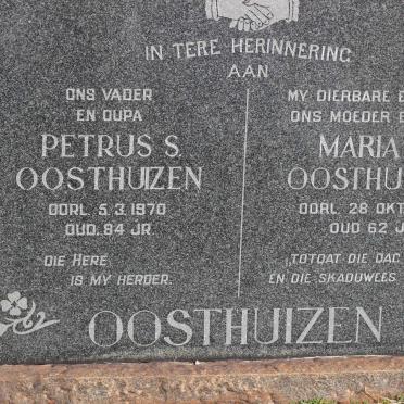 OOSTHUIZEN Petrus S. -1870 &amp; Maria G. -1955