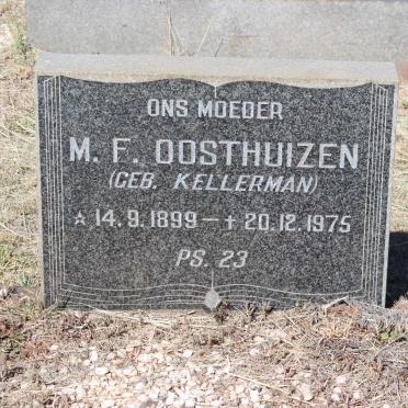 OOSTHUIZEN M.F. nee KELLERMAN 1899-1975