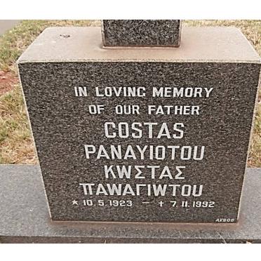 PANAYIOTOU Costas 1923-1992