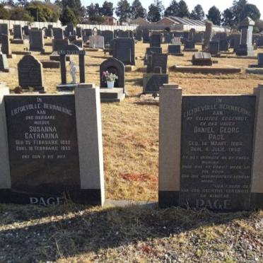 PAGE Daniel Georg 18??-195? &amp; Susanna Catharina 1892-19??