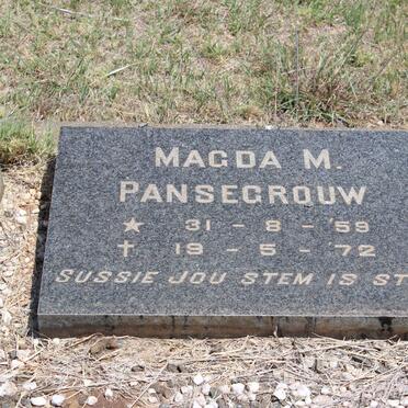PANSEGROUW Magda M. 1959-1972