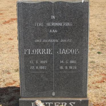 PETERS Jacob 1910-1976 &amp; Florrie 1921-1967
