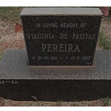 PEREIRA Virginia de Freitas 1910-1987