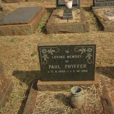 PHYFFER Paul 1908-1968