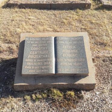 PIRZENTHAL Dorothy Gertrude 1916-1967 :: BERNING Cecelia Johanna -1962