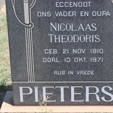 PIETERSE Nicolaas Theodoris 1910-1971