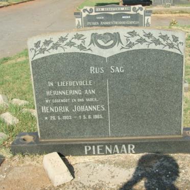 PIENAAR Hendrik Johannes 1903-1965