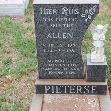 PIETERSE Allen 1981-1981
