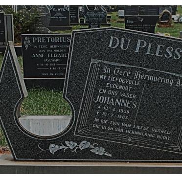 PLESSIS Johannes, du 1939-1985