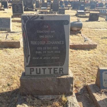 PUTTER Roedolf Johannes 1935-1950