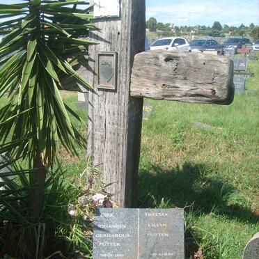 PUTTER Dirk Johannes Gerhardus 1945-2006 &amp; Thelma Lilian 1950-2009
